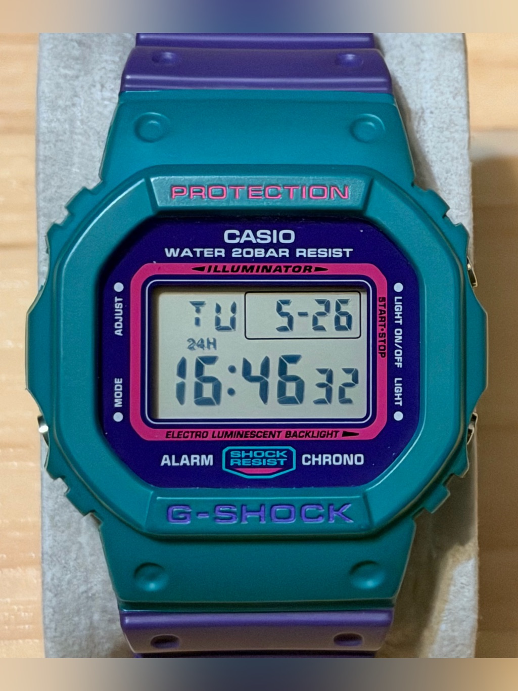 Casio GShock Dw5600tb6 Throwback 80s Street Fashion Square Digital Watch 5600